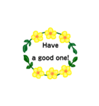 お花のリース＊月齢＊曜日＊英語編集（個別スタンプ：32）