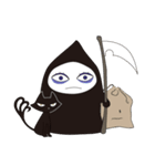 死神リパ子と黒猫キッド（個別スタンプ：1）