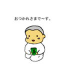 坊主あたまの赤ちゃんスタンプ（個別スタンプ：3）