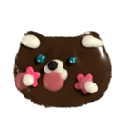 勢いのあるチョコのクマさん（個別スタンプ：1）