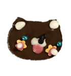 勢いのあるチョコのクマさん（個別スタンプ：6）