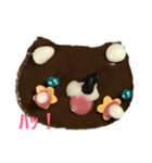 勢いのあるチョコのクマさん（個別スタンプ：8）