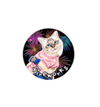 猫ベルちゃんの生活 01 (英語 Ver.)（個別スタンプ：3）