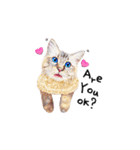 猫ベルちゃんの生活 01 (英語 Ver.)（個別スタンプ：5）