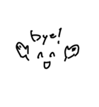 落書き風顔文字（個別スタンプ：4）
