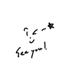 落書き風顔文字（個別スタンプ：5）