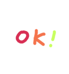 英語 単語 シンプル カラフル（個別スタンプ：5）