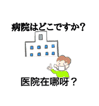 日本旅行で役立つスタンプ(中国語＆日本語)（個別スタンプ：13）