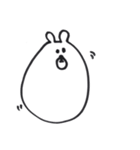 白黒のキリンとクマだよ。（個別スタンプ：20）