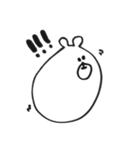白黒のキリンとクマだよ。（個別スタンプ：23）