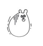 白黒のキリンとクマだよ。（個別スタンプ：28）