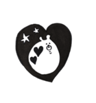 白黒のキリンとクマだよ。（個別スタンプ：31）