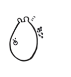 白黒のキリンとクマだよ。（個別スタンプ：35）