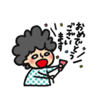 アフロ スタンプ（個別スタンプ：3）