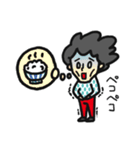 アフロ スタンプ（個別スタンプ：13）