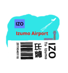 日本の空港 IATAスリーレター②（個別スタンプ：2）