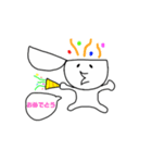 白塗りの人スタンプ集（個別スタンプ：6）