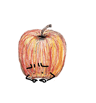 色鉛筆画りんご（個別スタンプ：3）