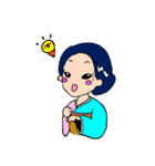 女将な彼女（個別スタンプ：21）