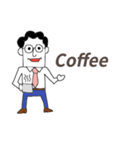 ポジティブなサラリーマン（個別スタンプ：1）