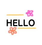 ♡シンプル文字♡英語（個別スタンプ：8）