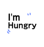 ♡シンプル文字♡英語（個別スタンプ：9）