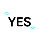 ♡シンプル文字♡英語（個別スタンプ：14）