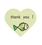 ありがとうを伝えてくれる魚たち。（個別スタンプ：11）