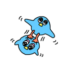 みずいろのとり☆（個別スタンプ：24）