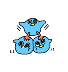 みずいろのとり☆（個別スタンプ：30）