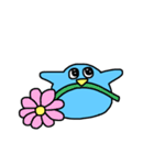 みずいろのとり☆（個別スタンプ：33）
