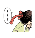 ろくろ首と二口女（個別スタンプ：18）