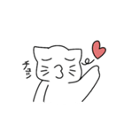 顔文字風猫さん（個別スタンプ：15）