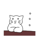 顔文字風猫さん（個別スタンプ：20）