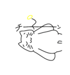 顔文字風猫さん（個別スタンプ：23）