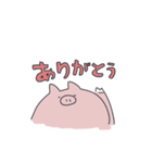 ゆるめのぶた（個別スタンプ：3）