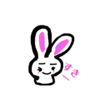 コマったウサギたち（個別スタンプ：3）