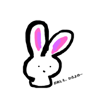 コマったウサギたち（個別スタンプ：21）