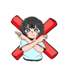 みんなでお絵描きスタンプ（個別スタンプ：34）