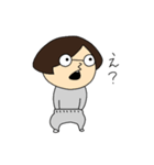 おちつきのないメガネ（個別スタンプ：30）