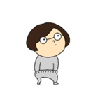 おちつきのないメガネ（個別スタンプ：37）