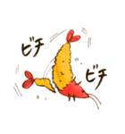 お酒が好きな有頭エビフライ（個別スタンプ：16）