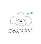 トイプードルのマロンのスタンプ（個別スタンプ：4）