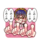 めしガール野球観戦スタンプ（個別スタンプ：24）