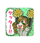 めしガール野球観戦スタンプ（個別スタンプ：38）