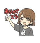 女の子の敬語とタメ語のスタンプ（個別スタンプ：4）