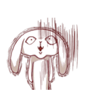 感情氾濫うさぎ（個別スタンプ：6）