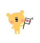黄色いくまさん（個別スタンプ：10）