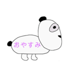 よこむきパンダの日常（個別スタンプ：4）