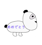 よこむきパンダの日常（個別スタンプ：14）